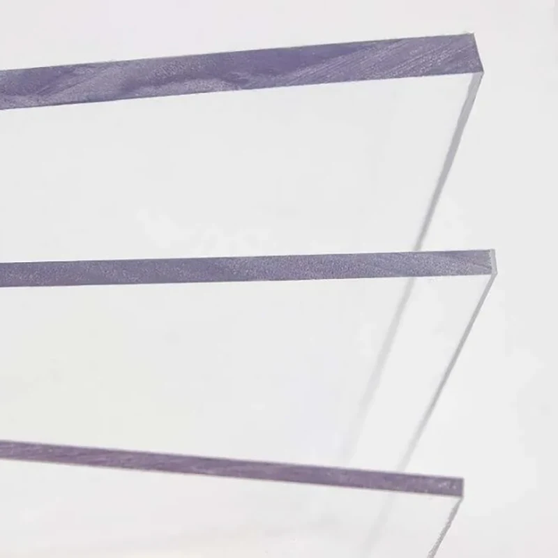 Hoja acrílica con revestimiento duro transparente